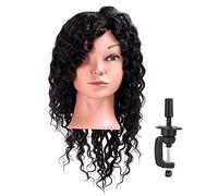 Srliya Testa di Manichino Parrucchiere con Trucco Realistico per | Fibra Ad Alta Temperatura Al 100%, Resistente per Taglio di Capelli, Permanente e Styling, Ideale per la Formazione in