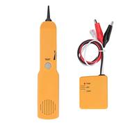 Srliya Tester per Cavi di Rete Rilevatore Accurato di Telefonica Lan RJ11 Ethernet per Controllo di continuità, Resistente Ai Graffi per Elettricisti, ABS Giallo