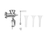 Srliya Tritacarne Manuale Macchina per Salsicce Manuale Tritacarne a Mano Morsetto in Lega di Alluminio Sul Design Staccabile Tritatutto per Verdure con Ripieno di Salsiccia per (N.10)