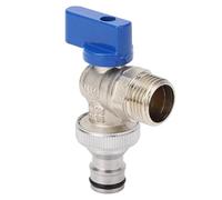 Srliya Valvola Angolare in Ottone, Valvola Angolare per Acqua, Ingresso Maschio G1/2", Uscita Maschio G3/4", Valvola di Intercettazione Dell'acqua in Ottone 1/4 di