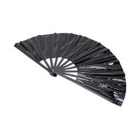 Srliya Ventola a Mano di Carnevale di Grande Ventola Pieghevole con Manico Sicuro da Trasportare, Ventilatore Artigianale per Festival, Feste e Matrimoni, Materiale in PVC