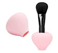 Srliya Viaggio, Cosmetici, Custodia per L'organizzatore del Pennello per il Trucco, Federe in Silicone Che Si Estende per Adattarsi a Pennelli Che Li Proteggono Danni, Serate, Gite (rosa)