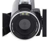Srliya Videocamera Portatile 4K Ad Alta Definizione con Zoom 18X, Display Touch Screen IPS da 3 Pollici, Tecnologia Anti-vibrazione per una Migliore Fotografia con Videocamera