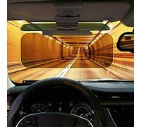 SrliyaVisiera Antiriflesso 2 in 1 Visiera Parasole per Auto HD per Guida Notturna Diurna Visiera per Auto Protezione Solare Parasole per Auto Regolabile Ed Estensore per Visiera