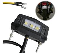 SRLWMYI Luce Targa Moto Luci Targa LED per Rimorchio Omologate E, per targa led moto Quad Roller Car ATV, Impermeabile IP67 Mini Nero LED 30000 ore di vita per Portatarga per Auto Moto