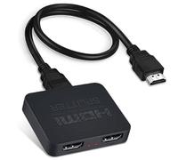SRLWMYI Splitter HDMI 4K,Visualizzazione su due Schermi Contemporaneamente, Adattatore Splitter per Estendere 2 Monitor, Splitter per Cavo HDMI, per HDTV HD e Proiettori