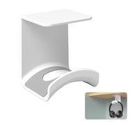 SRLWMYI Supporto Cuffie Porta Cuffie da Scrivania Universale Supporto Cuffie Scrivania Supporto per Cuffie per Giocatori Stand Cuffie Tavolo la Maggior Parte Delle Cuffie e del Controller, Bianco