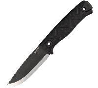 SRM Bushcut 702T-GB - 14C28N stonewashed with black G10 handle