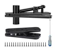 SRMAN 1Set Duty Pivot Hardware Porta Battente Cerniera Porta Rotante 360 ° Cerniera Nero