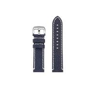 Srndsydak 22mm Cinturino for orologio in pelle stella marina adatto for Tissot T125.617 T120.417 /Black Knight/Hamilton/MIDO(Blue White-silver)