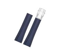 Srndsydak Adatto for Superocean Navigator/Avenger Breitling Cinturino for orologio Larghezza 22mm(Blue Silver)