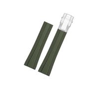Srndsydak Adatto for Superocean Navigator/Avenger Breitling Cinturino for orologio Larghezza 22mm(Green Silver)