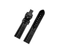 Srndsydak Cinturino for orologio Adatto for Hamilton Khaki Field Jazzmaster H32705551 H32625555 H32705521 20mm 22mm(A Black -Black,20x18mm)