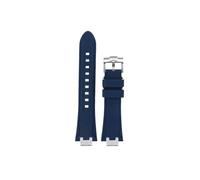 Srndsydak Cinturino for orologio in gomma siliconica adatto for Maurice Lacroix Aikon AI6008 6007 6038(Blue-silver pin buckle,For AI6058)