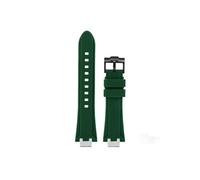 Srndsydak Cinturino for orologio in gomma siliconica adatto for Maurice Lacroix Aikon AI6008 6007 6038(Green-black pin buckle,For AI1018)