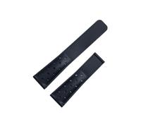 Srndsydak Cinturino for orologio in gomma siliconica da 22mm Adatto for TAG Heuer MONACO F1 CAZ201 WAZ2113 CAZ1010 CARRERA FORMULA(Black no buckle)