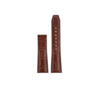Srndsydak Cinturino for orologio in morbida pelle bovina 20mm 22mm Adatto for MAURICE LACROIX Eliros(Brown-no buckle,Width 20mm)