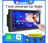 Srnubi 2 din Android 12 Autoradio Lettore Multimediale Universale 7 "Carplay Stereo 4G GPS DVD Per VW Nissan Hyundai toyota CR-V Kia T10-1 MIC-Fan