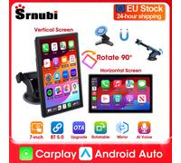 Srnubi 7" Carplay per autoradio Wireless Carplay Android Auto Cruscotto Specchio Video Supporto magnetico Paesaggio e schermo verticale