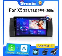 Srnubi Android 11 Autoradio per BMW X5 E39 E53 1999 - 2006 Lettore multimediale 2 Din Carplay Stereo Navigazione GPS DVD Unità principale