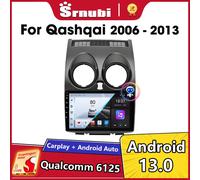 Srnubi Android 13 Carplay Autoradio per Nissan Qashqai J10 2006 2007 2008 - 2013 Lettore multimediale 2 Din GPS Stereo 4G RDS DVD T3L max-MIC-Fan