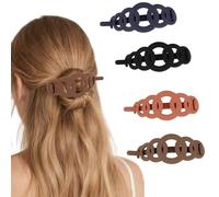 Srotmirw Fermagli per capelli da donna, 4 pezzi, accessori per capelli da donna, in molti colori, per donne e ragazze nella vita di tutti i giorni