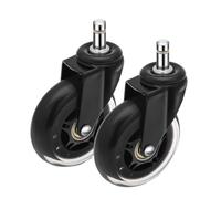 SROUPSUTKK AD 5 pezzi Ruote for mobili 10 mm 11 Ruota universale pesante e silenziosa Rullo in gomma girevole a 360° for accessori for sedie carrelli con piattaforma Ruote con cuscinetti(10MM)