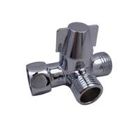 SROUPSUTKK Deviatore d'acqua a tre vie, adattatore a T, deviatori for doccia, connettore for WC, bidet, separatore, valvola di divisione del rubinetto Valvola angolare per bagno.(A5)