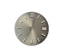 SROUPSUTKK Quadrante da 28,5 mm con texture a raggi di sole, calendario data singola, accessori for orologi luminosi verdi for movimenti NH35/NH36