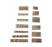 SROUPSUTKK Set da 50 pezzi 1,0-3,0 mm, set 99,5-10, punte elicoidali in acciaio rapido placcate in titanio, for gambo dritto HSS punta da trapano(99pcs set)