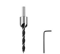 SROUPSUTKK Set di punte for trapano svasatore, alesatore for lavorazione del legno, smusso, fresa for fori, for for viti da 4/5/6/7/8/10 mm, HSS punta da trapano(5MM Silver)