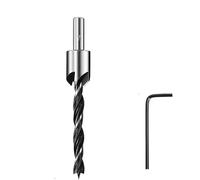 SROUPSUTKK Set di punte for trapano svasatore, alesatore for lavorazione del legno, smusso, fresa for fori, for for viti da 4/5/6/7/8/10 mm, HSS punta da trapano(6MM Silver)