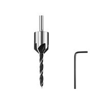 SROUPSUTKK Set di punte for trapano svasatore, alesatore for lavorazione del legno, smusso, fresa for fori, for for viti da 4/5/6/7/8/10 mm, HSS punta da trapano(3MM Silver)