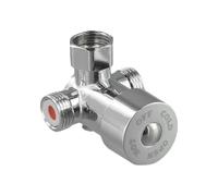 SROUPSUTKK Valvola di miscelazione acqua calda e fredda G1/2, miscelatore termostatico, controllo della temperatura regolabile for soffione doccia da bagno, rubinetto WF107 Valvola angolare per bagno.