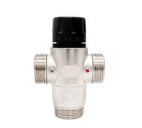 SROUPSUTKK Valvola miscelatrice termostatica DN32 con attacco maschio filettato da 1 1/4 pollici for sistema di riscaldamento dell'acqua calda Valvola angolare per bagno.