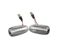 SRQORT 2x Indicatore Direzione Laterale A Scorrevole Per Opel Per Zafira A 99-05 Per Astra G Dinamico Lampeggiatore Sequenziale Indicatore Specchio Indicatori(Crystal Type)