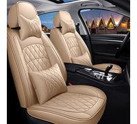 SRQORT Auto Copri-sedili Copertura Completa Di Seggiolino Auto In Pelle Copertura Per Toyota Per Highlander Per Crown Per Reiz Per Veranda Fj Per Cruiser Per Tundra Per Alphard(Beige,Luxury)