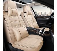 SRQORT Auto Copri-sedili Coprisedile Per Auto A 5 Posti Per Toyota Per Rav4 Per Auris Per Avensis Per Crown Per 4runner Per Harrier Fj Per Cruiser Per Mark X Per (Beige,Luxury)