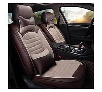 SRQORT Auto Copri-sedili Coprisedile Per Auto In Pelle Per Mitsubishi Per Lancer 10 Per Asx Per Pajero 4 2 Per Outlander Xl Coprisedili Universali Per Auto(Caffè,A)