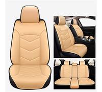 SRQORT Auto Copri-sedili Coprisedili In Pelle Per Auto Per Nissan Per Qashqai J11 Per Primera T32 2019 Per Juke Per Navara P12 Per Classic Per Nota Per Terrano 2(Beige)