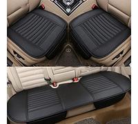 SRQORT Auto Copri-sedili Cuscino Coprisedile Per Auto Per Mercedes Per Benz W204 W205 W211 Cuscino Universale Per Interni Auto(Black 3 piece)