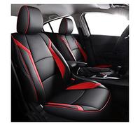 SRQORT Auto Copri-sedili Custom Fit Copertura Di Sede Dell'automobile Per Mazda 3 Per Axela 2014 2015 2016 2017 2018 2019 In Pelle Impermeabile Interno Cuscino Del Sedile(Nero rosso,2018)