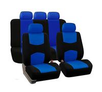 SRQORT Auto Copri-sedili Set Di Coprisedili Per Auto Personalizzati In Seta Lce Per Opel Astra HGJ Per Insignia Per Vectra B Per Meriva Per Vectra C Per Mokka(Blu,A)