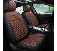 SRQORT Coprisedili auto per Toyota Land Cruiser 100 200 coprisedili auto di lusso per Camry 40 per Corolla E150 per Aygo per Venza per Prado 150 Highlander per Harrier (caffè nero)