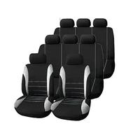 SRQORT Coprisedili per auto per Citroen C2 C3 C4 Cactus C5 C4 coprisedili in tessuto per auto Picasso C6 DS3 DS4 DS5 (8 posti grigio)