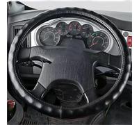 SRQORT Coprivolante Auto per IVECO Truck Lorry Van Bus Coprivolante 38 40 42 45 47CM Protezione Antiscivolo Decorazione Interna Copertura Volante(Black 42CM)