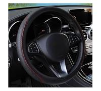 SRQORT Coprivolante Auto per Land per Rover per Discovery 2 3 4 5 per Range per Rover A8 A9 per Freelander Coprivolante per Auto Decorazione per Interni Auto Copertura Volante(Linea Rossa)
