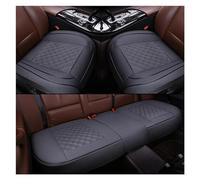 SRQORT Cuscino protettivo universale per sedile auto, tappetino protettivo per sedile auto, accessori interni in pelle, impermeabile, sedile per auto, 3 pezzi, colore: grigio