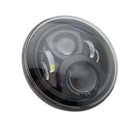 SRQORT Fari Anteriori per Moto Faro Anteriore A LED Halo Rotondo da 7 Pollici 6000K per Motocicletta per CB 400 500 1300 per Hornet 250 600 900 per VTR 250 Motociclo per Fanale(Nero)