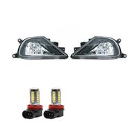 SRQORT Fari Fendinebbia Gruppo fendinebbia con lampadina per VW per Touareg 2016-2018 Paraurti anteriore antinebbia 7P6941699G 7P6941700G(With L10 White)